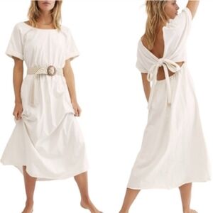 Free People Sorrento Rose Midi Dress L